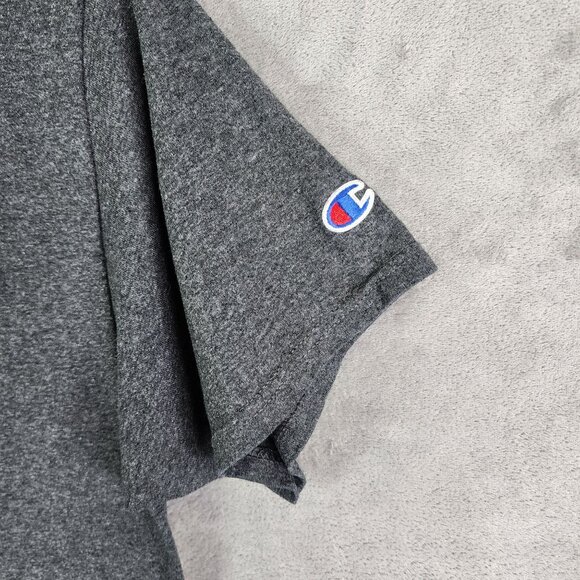 Mens Heather Gray Champion Shirt Oklahoma State Short Sleeve Crew Neck Size L - Picture 5 of 10